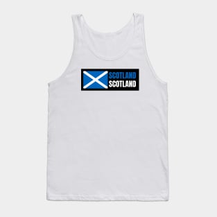 Scotland with the Scottish Flag Tank Top